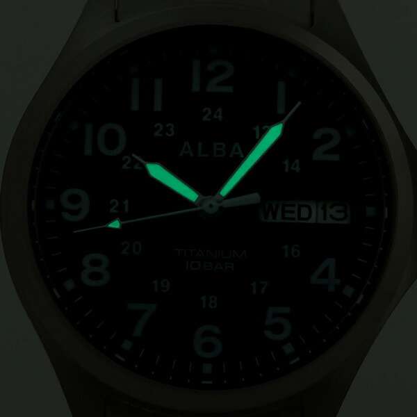 セイコー アルバ メンズ 腕時計 カレンダー チタン AQPJ402 SEIKO ALBA クオーツ ブラック 時計 ブランド おしゃれ 防水 プレゼント 男性 実用的