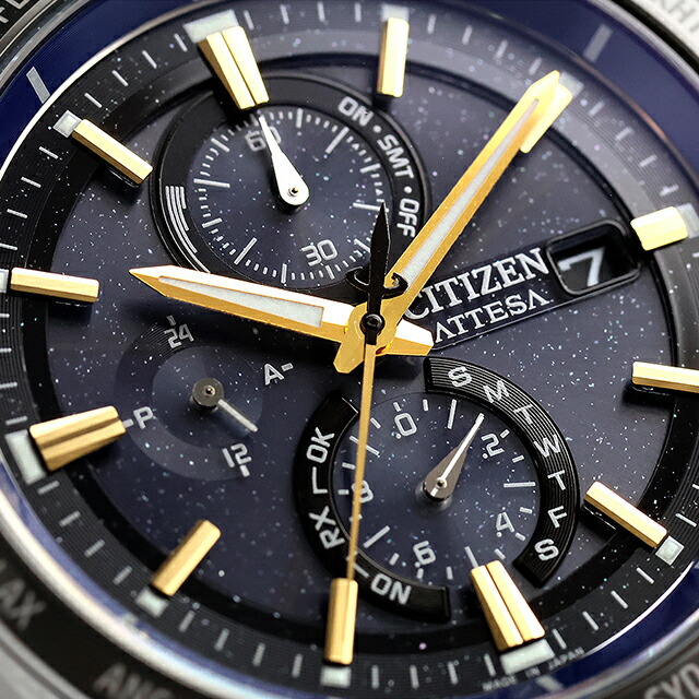 シチズン アテッサ ダイレクトフライト 光発電エコドライブ電波 腕時計 ブランド メンズ チタン 数量限定 クロノグラフ 電波ソーラー CITIZEN ATTESA AT8289-67E アナログ 高級 おしゃれ 防水 文字盤 大きい プレゼント 男性 実用的
