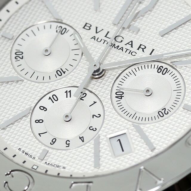ブルガリ 時計 BVLGARI ブルガリ42mm クロノグラフ BB42WSSDCH 腕時計 シルバー 高級 ブランド おしゃれ 防水 プレゼント 男性 実用的
