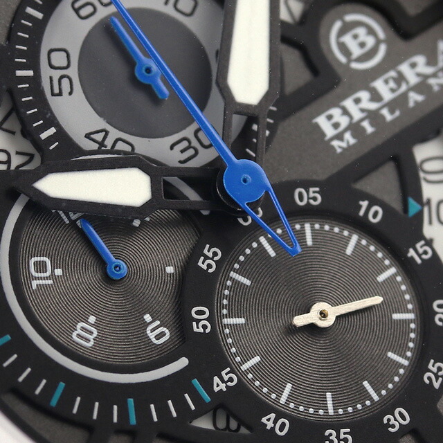ブレラ ミラノ SUPERSPORTIVO EVO CHRONOGRAPH QUARTZ クオーツ 腕時計 メンズ クロノグラフ BRERA MILANO BMSSQC4503 アナログ ブラック 黒 ブランド おしゃれ 防水 プレゼント 男性 実用的