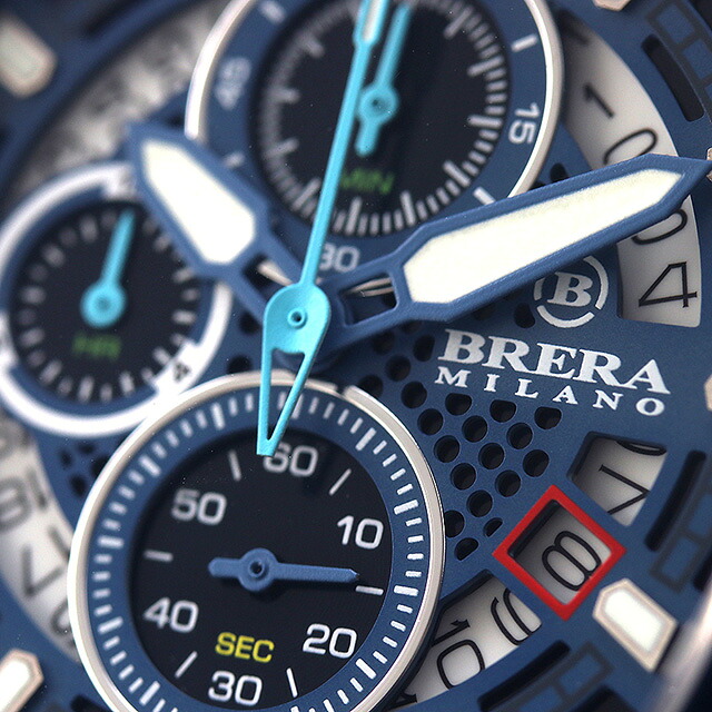 ブレラ ミラノ スーパースポルティーボ トノー クオーツ 腕時計 メンズ クロノグラフ BRERA MILANO BMSSTNQC4101A アナログ ネイビー ブランド おしゃれ 防水 プレゼント 男性 実用的