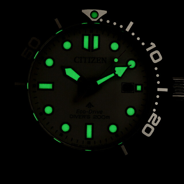 シチズン プロマスター MARINEシリーズ ダイバー200m エコ・ドライブ 腕時計 ブランド メンズ ダイバーズウォッチ ソーラー CITIZEN PROMASTER BN0265-00A アナログ ホワイト カーキグリーン 白 おしゃれ 防水 文字盤 大きい プレゼント 男性 実用的