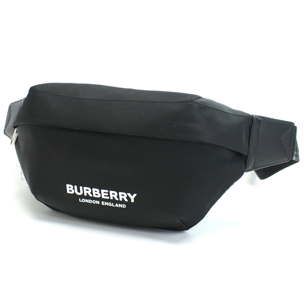 バーバリー ボディバッグ メンズ BURBERRY ナイロン 8049095 BLACK ブラック バッグ 斜めがけ 軽量 小さめ ブランド 高級 おしゃれ プレゼント 男性 実用的 かっこいい
