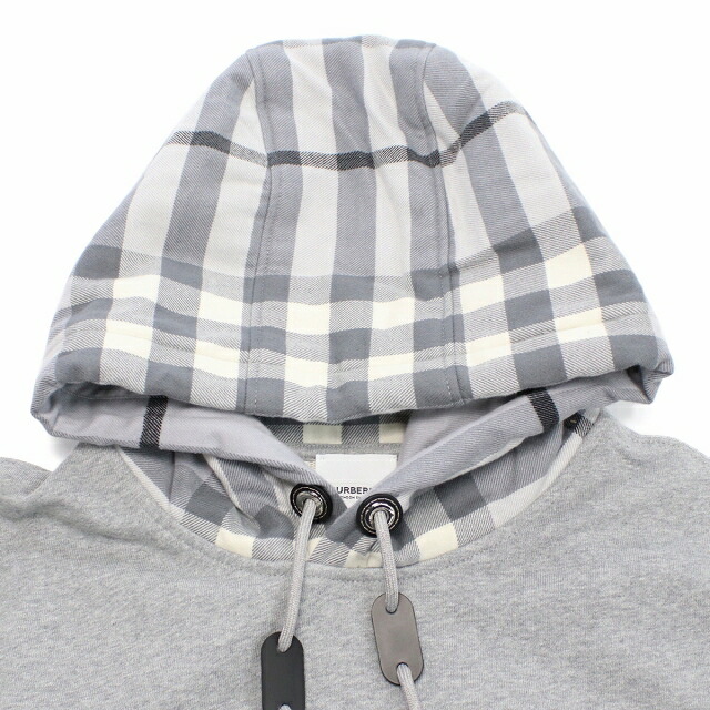 バーバリー パーカー メンズ BURBERRY コットン100% ポルトガル 8057010 PALE GREY MELANGE グレー系 ファッション 選べるモデル プレゼント 実用的
