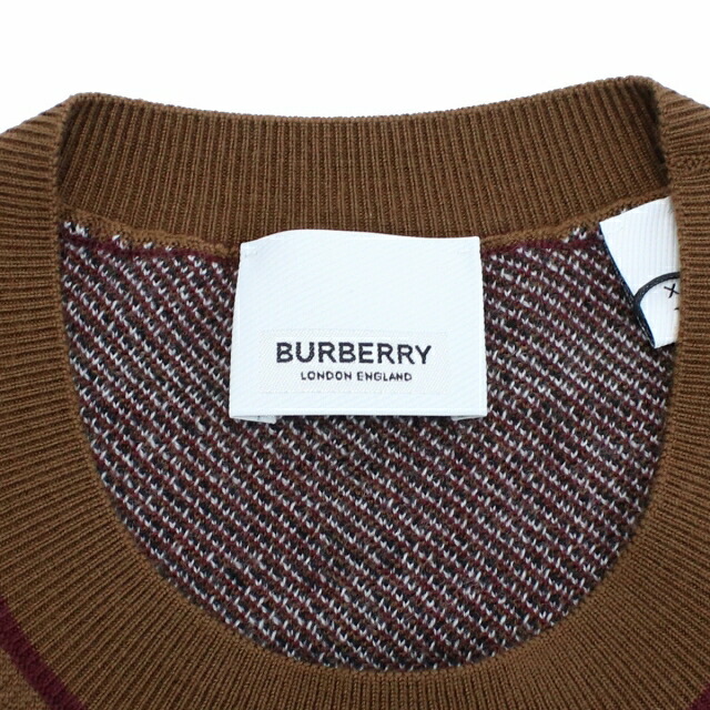 バーバリー ニット レディース BURBERRY ウール100% 8058524 DARK BIRCH BROWN ブラウン系 マルチカラー ファッション 選べるモデル