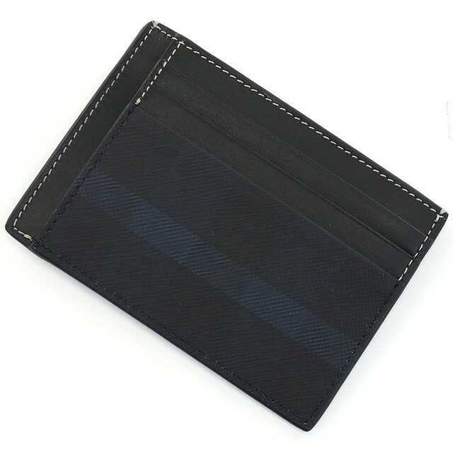 バーバリー カードケース メンズ BURBERRY モルドバ 8074691 DARK CHARCOAL BLUE ネイビー系 財布 定期入れ ブランド 高級 おしゃれ プレゼント 実用的