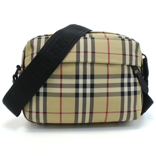 バーバリー 斜め掛けショルダーバッグ メンズ BURBERRY ナイロン ルーマニア 8084111 ARCHIVE BEIGE マルチカラー バッグ 斜めがけ ブランド 高級 おしゃれ プレゼント 男性 実用的 かっこいい
