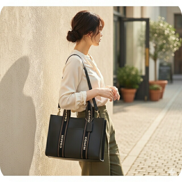 コーチ トートバッグ 2way ショルダーバッグ レディース アウトレット ブランド COACH CBM10 IMA47 ブラック 軽量 手提げ 高級 おしゃれ プレゼント 女性 実用的 かわいい