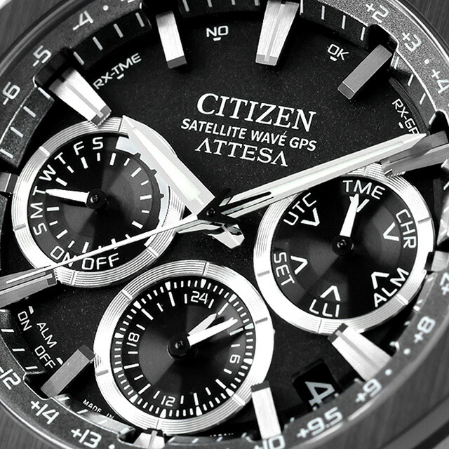 シチズン アテッサ ダブルダイレクトフライト エコドライブGPS衛星電波 腕時計 ブランド メンズ チタン クロノグラフ ソーラー CITIZEN ATTESA CC4104-53E アナログ 日本製 高級 おしゃれ 防水 文字盤 大きい プレゼント 男性 実用的