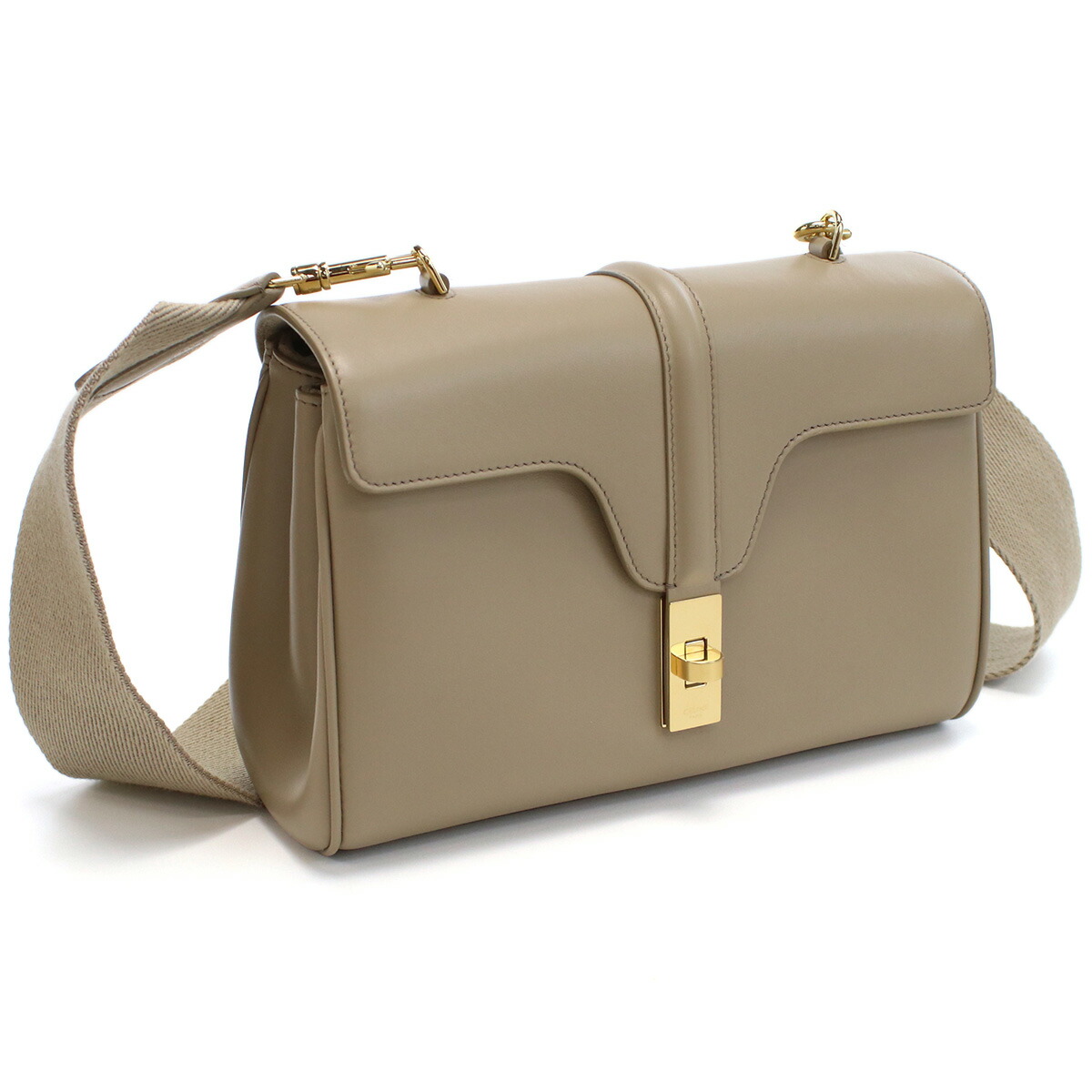 セリーヌ ショルダーバッグ ショルダー レディース CELINE カーフスキン イタリア 19685 SAFARI ベージュ系 バッグ 斜めがけ ブランド 高級 おしゃれ プレゼント 女性 実用的 かわいい