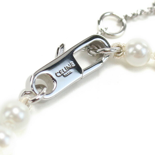 セリーヌ ブレスレット レディース ブランド CELINE イタリア 460PZ ホワイト系 シルバー系 アクセサリー