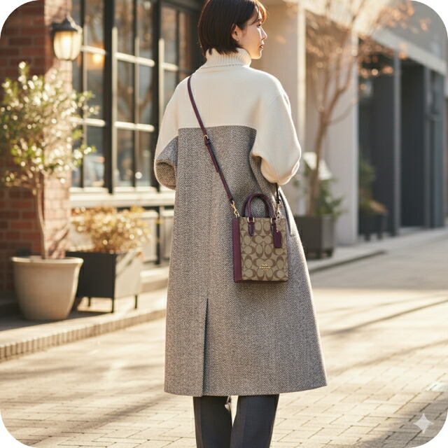 コーチ ハンドバッグ 2way ショルダーバッグ 斜めがけ レディース アウトレット ブランド COACH シグネチャー CJ494 IMRSF カーキベージュ/ディープベリーパープル 軽量 小さめ 手提げ 高級 おしゃれ プレゼント 女性 実用的 かわいい