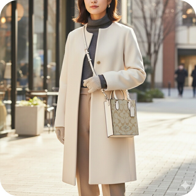 コーチ ハンドバッグ 2way ショルダーバッグ 斜めがけ レディース アウトレット ブランド COACH シグネチャー CJ494 SIGHA ライトカーキ/チョーク ベージュ 軽量 小さめ 手提げ 高級 おしゃれ プレゼント 女性 実用的 かわいい