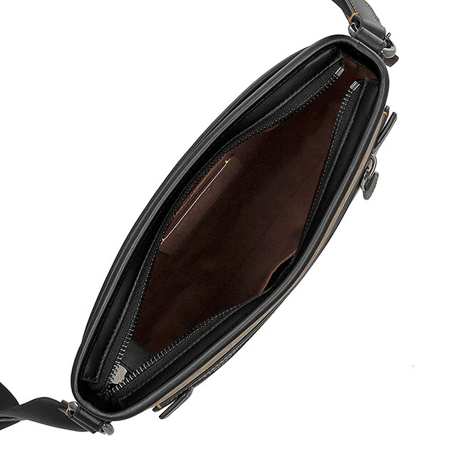 コーチ ショルダーバッグ メッセンジャーバッグ メンズ アウトレット ブランド COACH CW227 QBNRX ライトブラウン/ブラック 斜めがけ 高級 おしゃれ プレゼント 男性 実用的 かっこいい