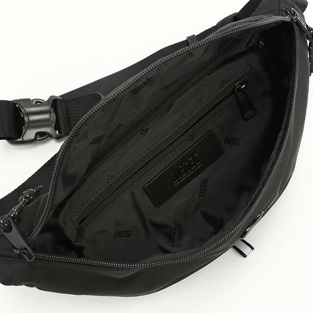 ディーゼル ボディバッグ メンズ ブランド DIESEL X10311 ブラック バッグ 斜めがけ 軽量 小さめ ブランド 高級 おしゃれ プレゼント 男性 実用的 かっこいい