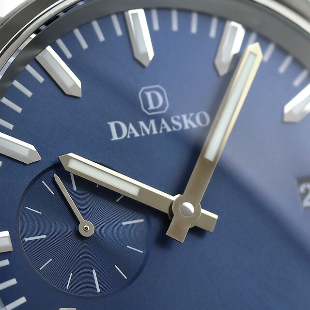 ダマスコ エレガント 手巻き 腕時計 メンズ DAMASKO DK105 BL アナログ ブルー ドイツ製 ブランド おしゃれ 防水 プレゼント 男性 実用的