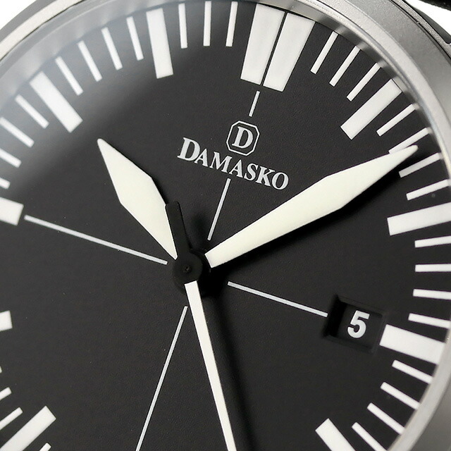 ダマスコ スポーティスリーハンド 自動巻き 腕時計 メンズ レディース DAMASKO DS30 L アナログ ブラック 黒 ドイツ製 ブランド おしゃれ 防水 プレゼント 実用的