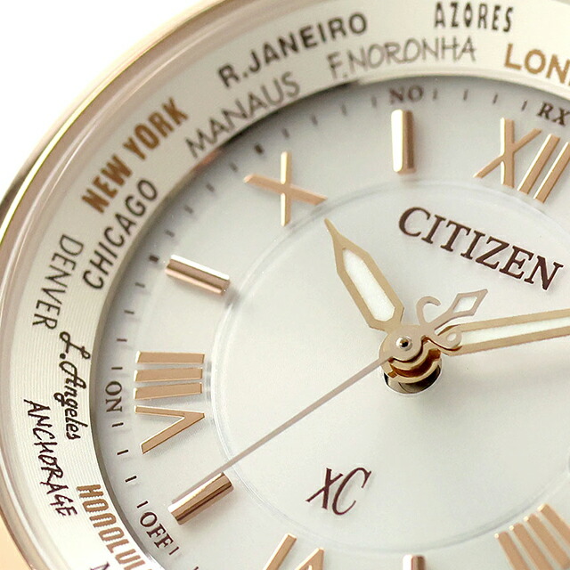 シチズン クロスシー basic collection エコドライブ電波 腕時計 ブランド レディース 電波ソーラー CITIZEN xC EC1017-58A アナログ シルバー ピンクゴールド おしゃれ 防水 軽い 華奢 かわいい プレゼント 女性 実用的