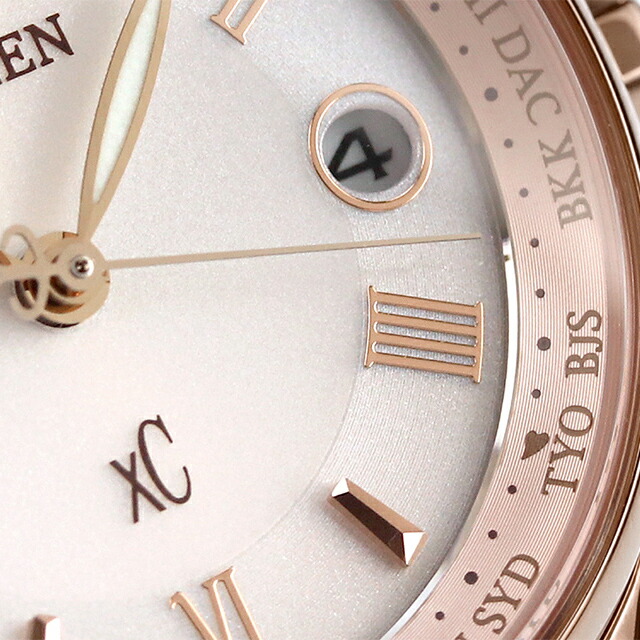 シチズン クロスシー エコドライブ電波 チタン レディース 腕時計 サクラピンク（R） EC1164-53W CITIZEN xC ブランド おしゃれ 防水 軽い 華奢 かわいい プレゼント 女性 実用的