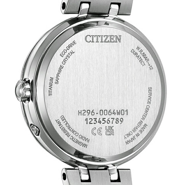 シチズン エクシード Titania Happy Flight 光発電エコドライブ電波 腕時計 レディース チタン ダイヤモンド 電波ソーラー CITIZEN EXCEED EE1020-77D アナログ ホワイト 白 日本製 高級 ブランド おしゃれ 防水 軽い 華奢 かわいい プレゼント 女性 実用的