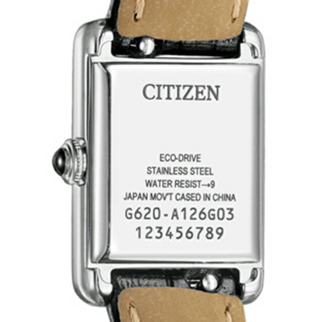 シチズン キー Classic Square エコドライブ 腕時計 ブランド レディース ソーラー CITIZEN Kii EG2790-12A アナログ シルバー ブラック 黒 おしゃれ 防水 軽い 華奢 かわいい プレゼント 女性 実用的