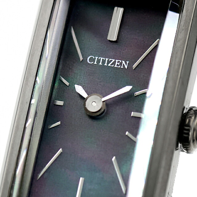 シチズン キー エコ・ドライブ 腕時計 ブランド レディース 数量限定 ダイヤモンド ソーラー CITIZEN Kii EG7049-53Y アナログ マザーオブパール ガンメタル 黒 おしゃれ 防水 軽い 華奢 かわいい プレゼント 女性 実用的