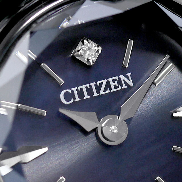 シチズン キー ラウンドモデル 光発電エコドライブ 腕時計 ブランド レディース 流通限定モデル ダイヤモンド ソーラー CITIZEN Kii EG7085-50L アナログ ブルー ブラック 黒 おしゃれ 防水 軽い 華奢 かわいい プレゼント 女性 実用的