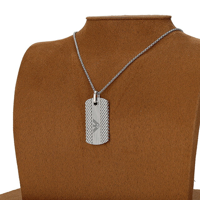エンポリオ・アルマーニ ネックレス ペンダント メンズ EMPORIO ARMANI EGS3149040 シルバー ジュエリー ブランド 高級 おしゃれ プレゼント 男性 実用的 かっこいい