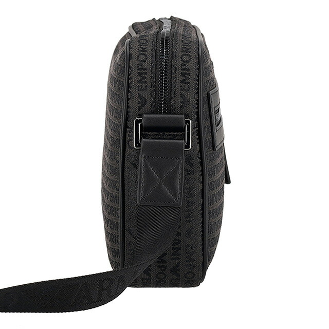 エンポリオ・アルマーニ ショルダーバッグ メンズ EMPORIO ARMANI EM001210-AF13823 ブラック 斜めがけ ブランド 高級 おしゃれ プレゼント 男性 実用的 かっこいい