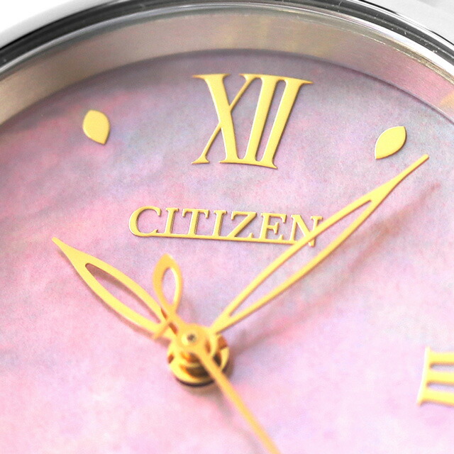 シチズン エル ラウンドコレクション 光発電エコドライブ 腕時計 レディース ソーラー CITIZEN L EM0927-87Y アナログ 白蝶貝 ブランド おしゃれ 防水 軽い 華奢 かわいい プレゼント 女性 実用的