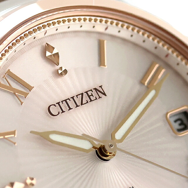 シチズン クロスシー hikari collection エコ・ドライブ 腕時計 ブランド レディース ソーラー CITIZEN xC EO1245-54W アナログ ピンク シルバー 日本製 おしゃれ 防水 軽い 華奢 かわいい プレゼント 女性 実用的