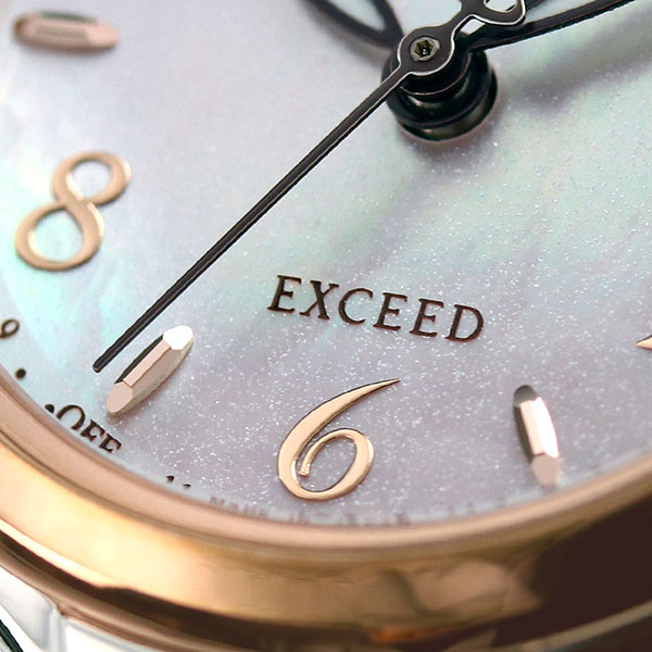 シチズン エクシード エコドライブ電波 チタン 電波ソーラー レディース 腕時計 ソーラー電波腕時計 ソーラー電波時計 ES9474-59W CITIZEN EXCEED ホワイトシェル ピンクゴールド 高級 ブランド おしゃれ 防水 軽い 華奢 かわいい プレゼント 女性 実用的