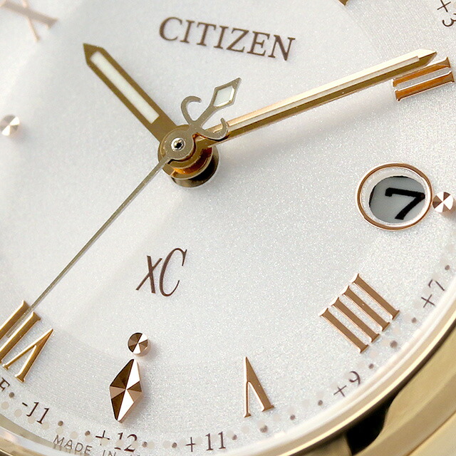 シチズン クロスシー ヒカリコレクション 腕時計 レディース チタン ソーラー電波 CITIZEN xC ES9492-14A アナログ シルバー ブラック 黒 日本製 ブランド おしゃれ 防水 軽い 華奢 かわいい プレゼント 女性 実用的