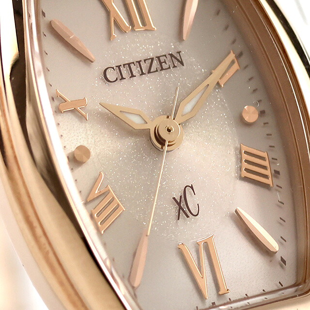 シチズン クロスシー エコ・ドライブ 腕時計 ブランド レディース ソーラー CITIZEN xC EW5546-56X アナログ ベージュ ピンクゴールド 日本製 おしゃれ 防水 軽い 華奢 かわいい プレゼント 女性 実用的