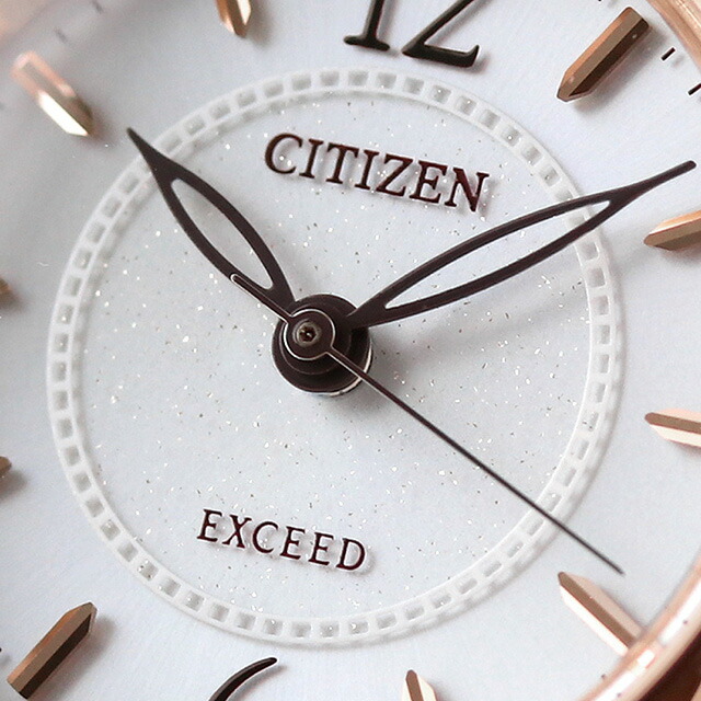 シチズン エクシード エコドライブ EX2062-01A 腕時計 レディース シルバー ブラウン CITIZEN EXCEED 高級 ブランド おしゃれ 防水 軽い 華奢 かわいい プレゼント 女性 実用的