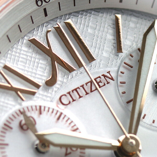 シチズン クロスシー クロノグラフ ソーラー レディース FB1404-51A CITIZEN XC 腕時計 シルバー ブランド おしゃれ 防水 軽い 華奢 かわいい プレゼント 女性 実用的