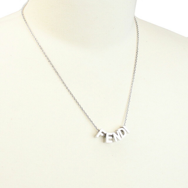 フェンディ ネックレス メンズ ブランド FENDI イタリア 7AJ835 シルバー系 アクセサリー