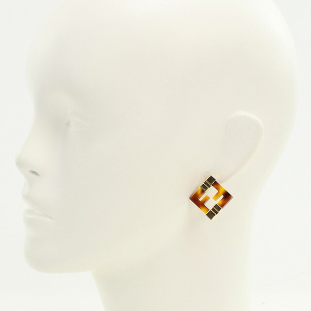 フェンディ ピアス レディース ブランド FENDI 8AK946 ブラウン アクセサリー