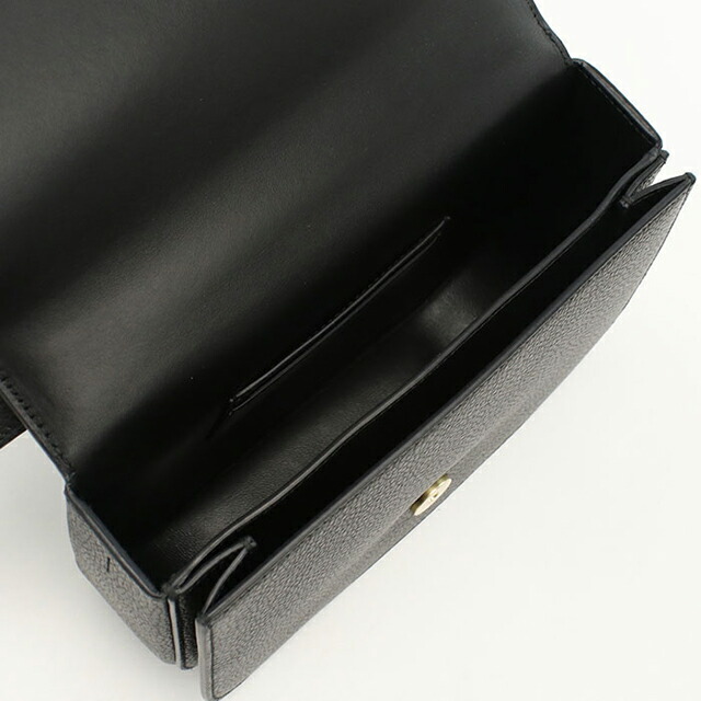 フェラガモ 斜め掛け ショルダーバッグ レディース ブランド FERRAGAMO DOUBLE GANCIO FLAP 21-9867 ブラック バッグ