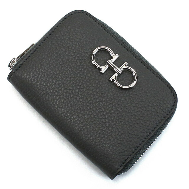 フェラガモ 小銭入れ レディース ブランド FERRAGAMO 22-0406 グレー 財布