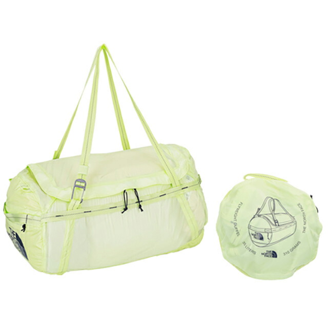 ザ・ノースフェイス ボストンバッグ メンズ レディース ブランド THE NORTH FACE FLYWEIGHT DUFFEL イエロー