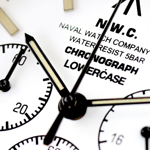 ナバルウォッチ NAVAL WATCH Produced by LOWERCASE クォーツ 電池式 腕時計 ブランド メンズ クロノグラフ NAVAL WATCH FRXC002 アナログ ホワイト 白 日本製 おしゃれ 防水 プレゼント 男性 実用的
