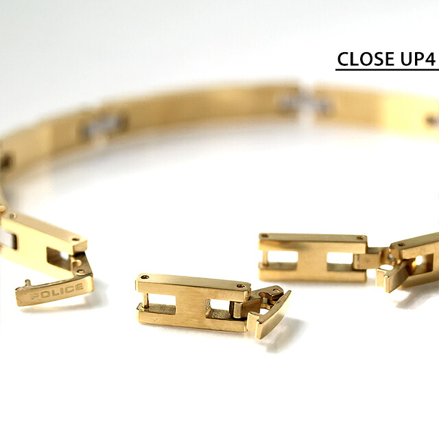 ポリス ブレスレット メンズ ブランド POLICE フラットフォージ FLATFORGE GB0082702 ゴールド アクセサリー 腕輪 ジュエリー ブランド 高級 おしゃれ プレゼント 男性 実用的 かっこいい
