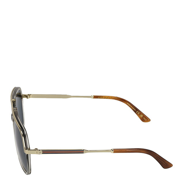 グッチ サングラス メンズ レディース ブランド GUCCI GG0200S ゴールド/シルバー