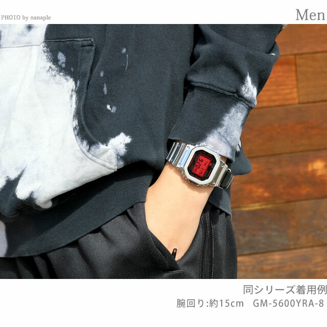 gショック ジーショック 5600 G-SHOCK FINE METALLIC SERIES DIGITAL 5600 Series クォーツ 電池式 GM-5600YRA-8 メンズ 腕時計 ブランド カシオ casio デジタル ブラック 黒 おしゃれ 防水 プレゼント 男性 実用的