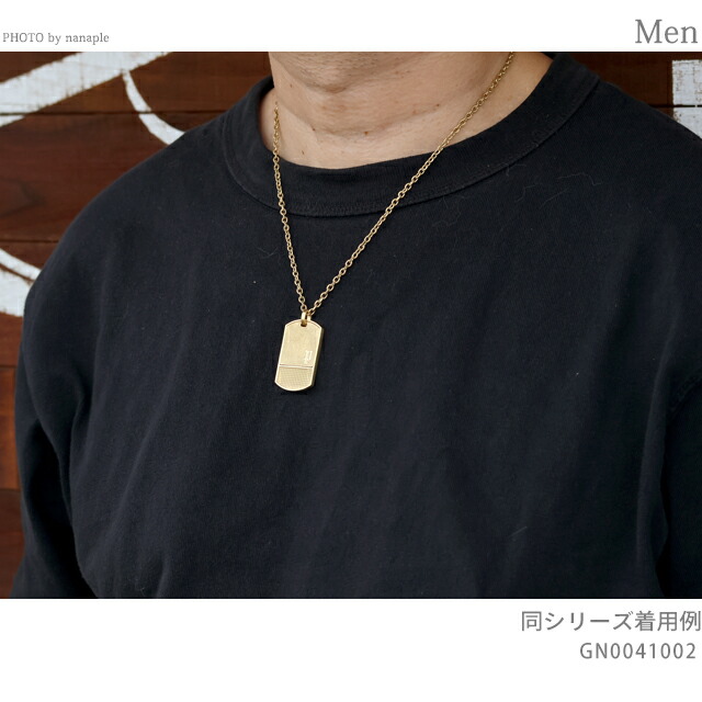 ポリス ネックレス メンズ ブランド POLICE IDENTITY プレート GN0041002 ゴールド アクセサリー