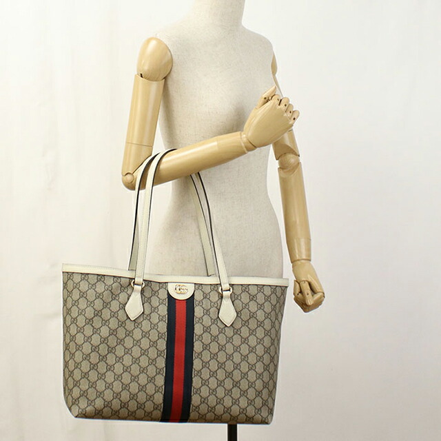 グッチ トートバッグ レディース ブランド GUCCI OPHIDIA 631685 ベージュ 軽量 手提げ 高級 おしゃれ プレゼント 女性 実用的 かわいい