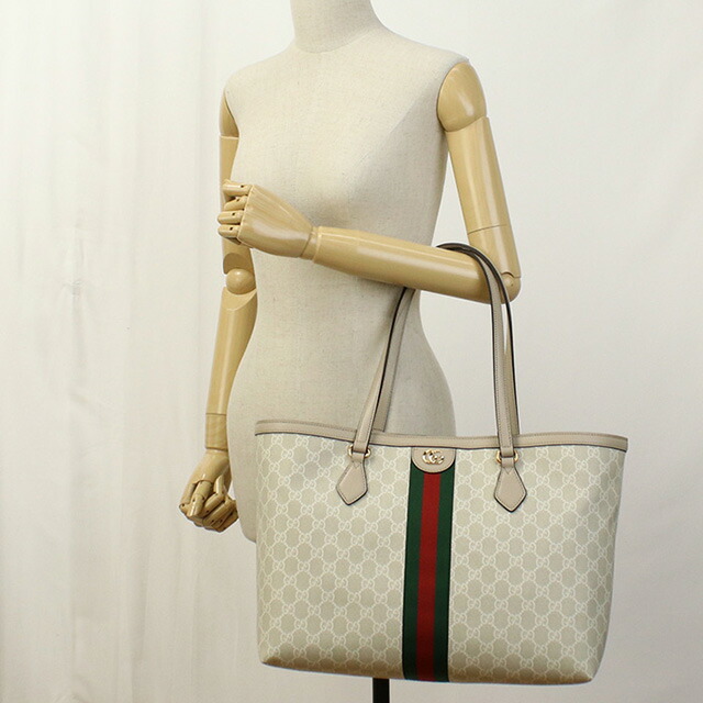 グッチ トートバッグ レディース ブランド GUCCI OPHIDIA 631685 ベージュ バッグ 軽量 手提げ 高級 おしゃれ プレゼント 女性 実用的 かわいい