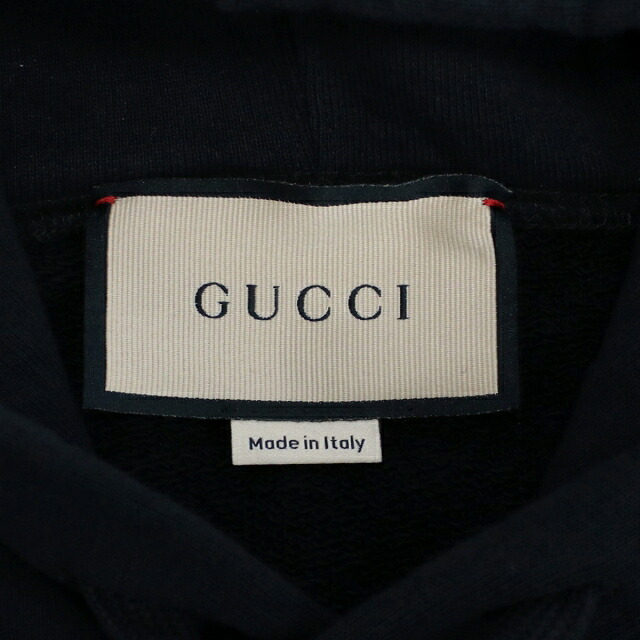 グッチ パーカー メンズ GUCCI コットン100% イタリア 646953 ブラック ファッション 選べるモデル プレゼント 実用的