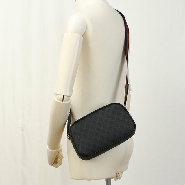 グッチ 斜め掛け ショルダーバッグ メンズ ブランド GUCCI GG BLACK 792097 ブラック バッグ
